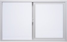 Milgard Style Line® Series Horizontal Slider Window — Interior — White
