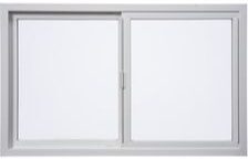 Milgard Tuscany® Series Horizontal Slider Window — Interior — White