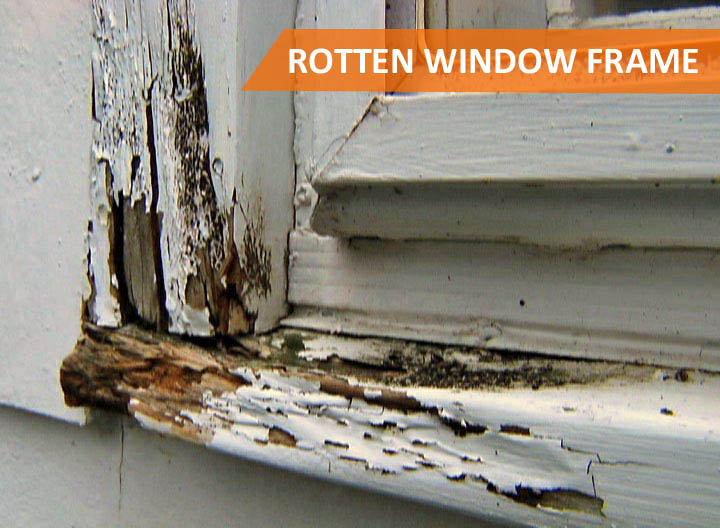 rotten window frame