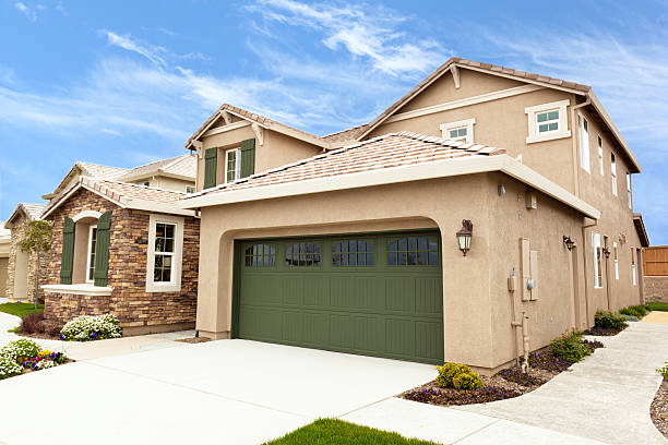 house with stucco