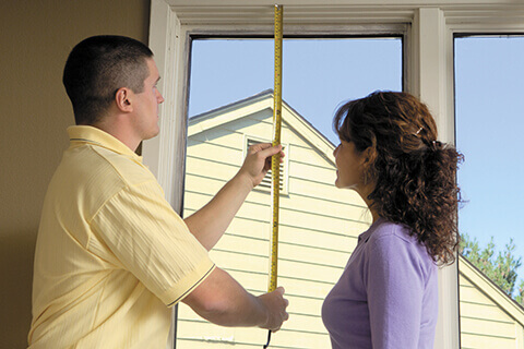 window being measured for height