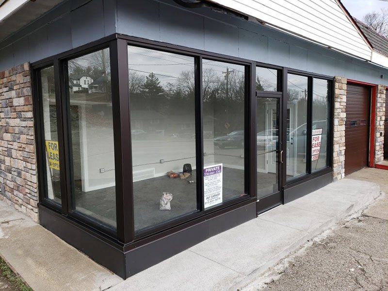 Commercial window installation