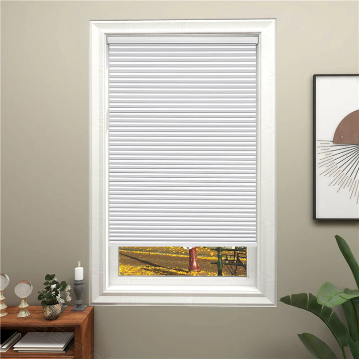 Custom No Drill 1 inch Blackout Cellular Shades Cordless - Image 12