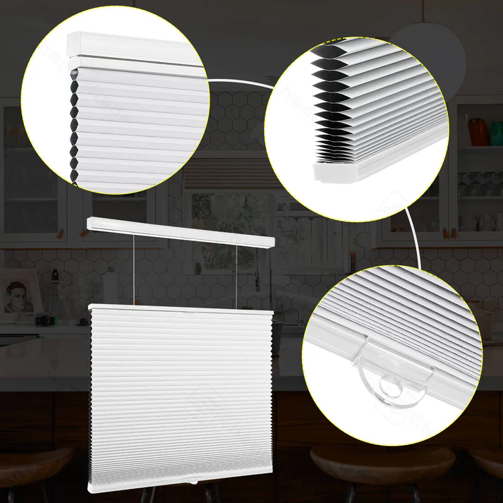 Custom Top Down Bottom Up Blackout Cordless Cellular Shades - Image 6