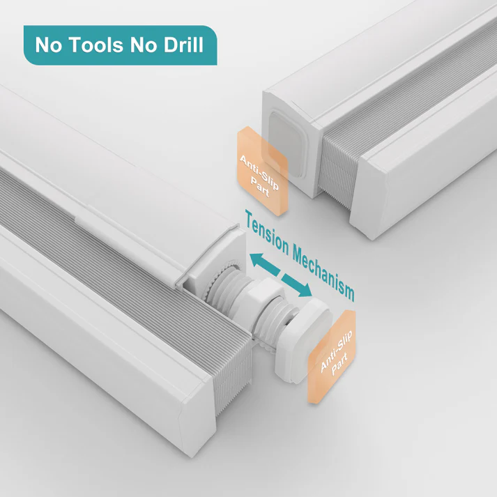 Custom No Drill No Tools Cordless Blackout 1.5 Inch Cellular Shadess - Image 2