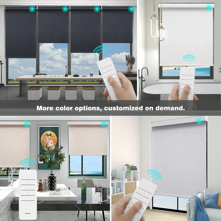 Motorized Blackout Roller Shades - Image 8