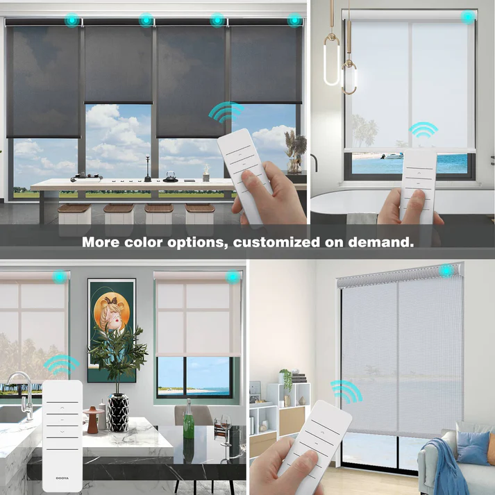 Motorized Light Filtering Roller Shades - Image 8